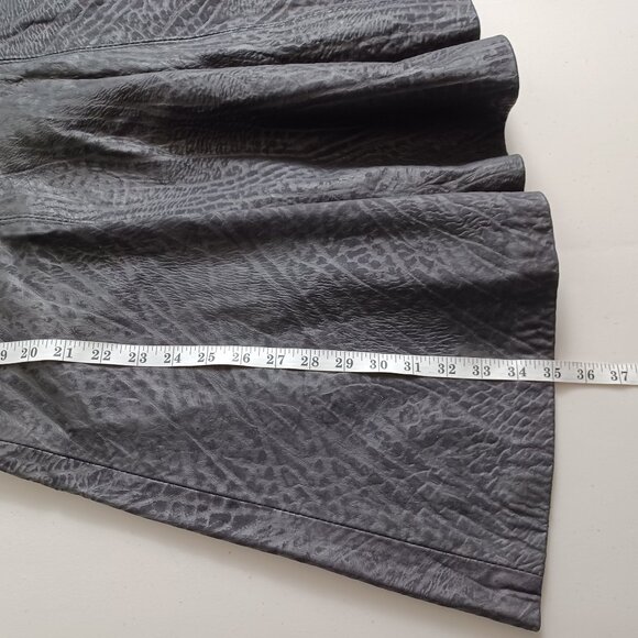 Marquis Vintage Leather Animal Pattern Maxi Skirt - Picture 16 of 16